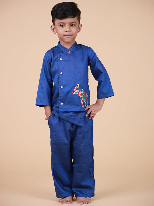Tiny Tusks Asymmetrical Shirt & Pant Set