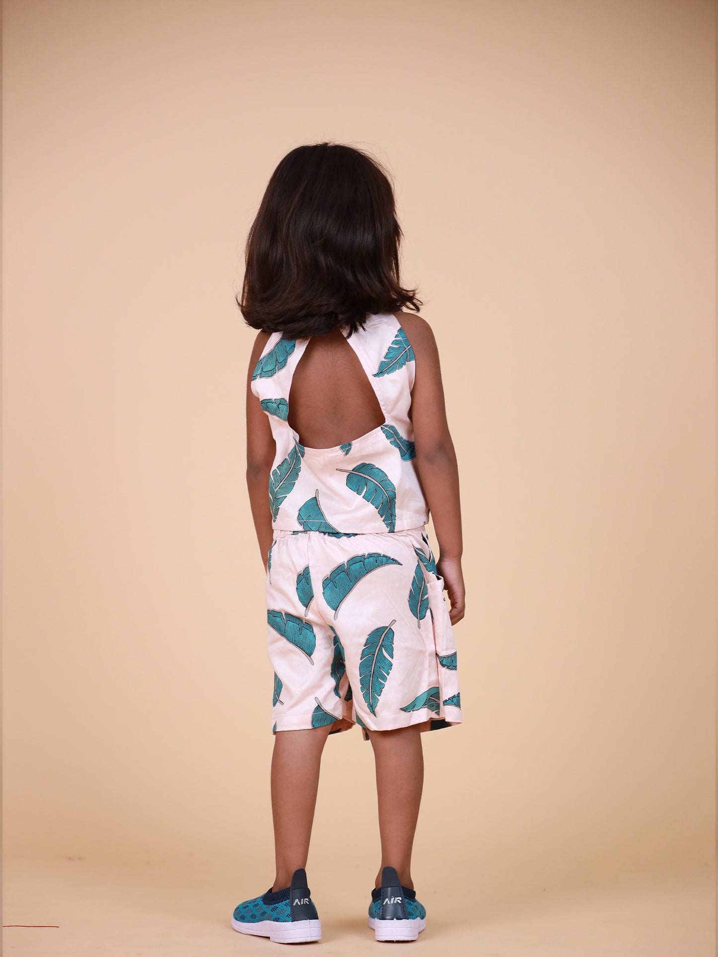 Organic Cotton Halter neck Co-ord set for Girls