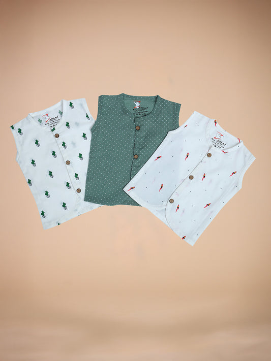 100 % Cotton Printed Jabla for Newborns & Infants