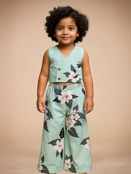 Organic Cotton Reversible top & bottom for Girls