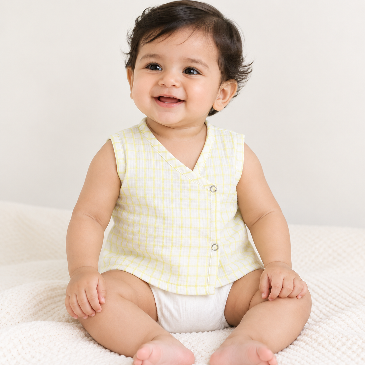 100 % Cotton Printed Jabla for Newborns & Infants