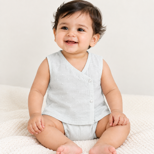100 % Cotton Printed Jabla for Newborns & Infants