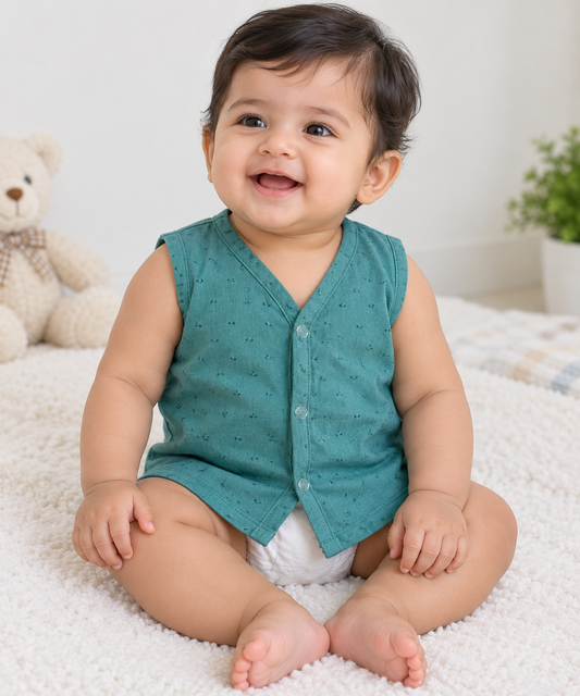 Playful Parade Full Sleeve Front open Jabla | 100% Cotton | Newborn Baby Wear