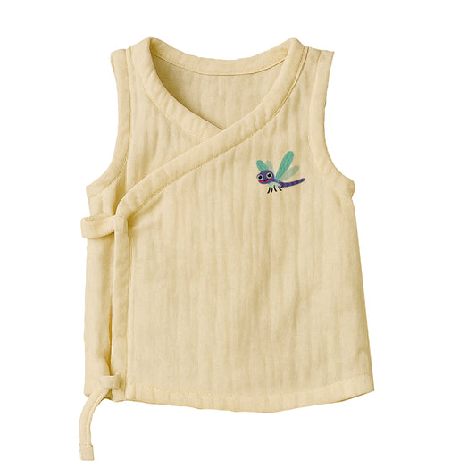 Crinckled Muslin Cotton Jabla - I'm Happy - Pack of 2