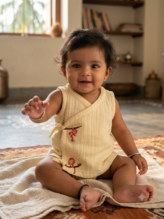 100 % Cotton Printed Jabla for Newborns & Infants