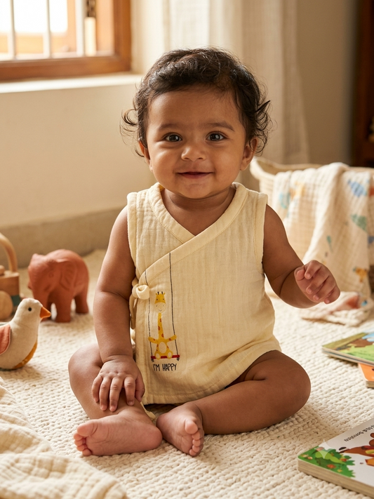 100 % Cotton Printed Jabla for Newborns & Infants