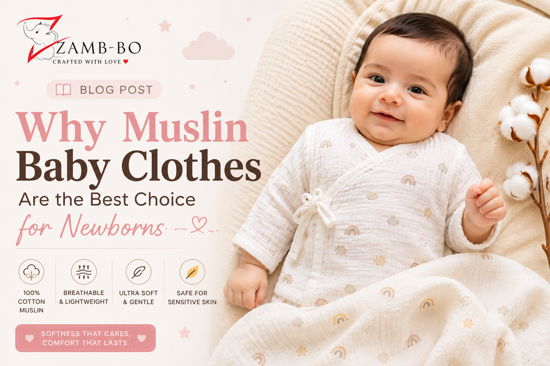 Why Muslin Baby Clothes Are the Best Choice for Newborns – ZAMB-BO soft breathable cotton muslin baby clothing