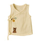 Crinckled Muslin Cotton Jabla - Honey & bear - Pack of 2
