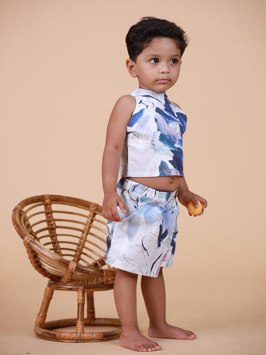 Organic Cotton Halter neck Co-ord set for Girls