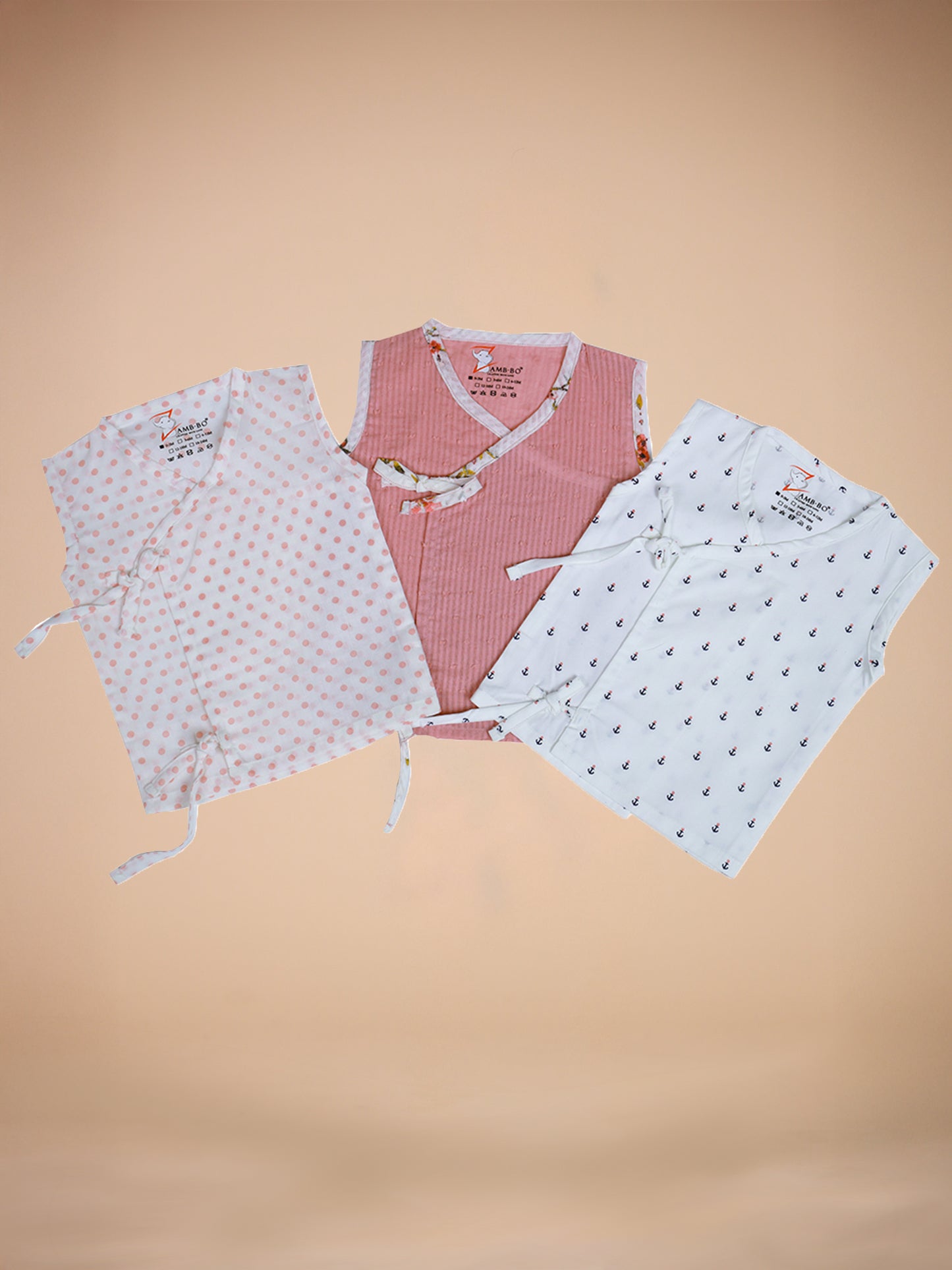 100 % Cotton Printed Jabla for Newborns & Infants