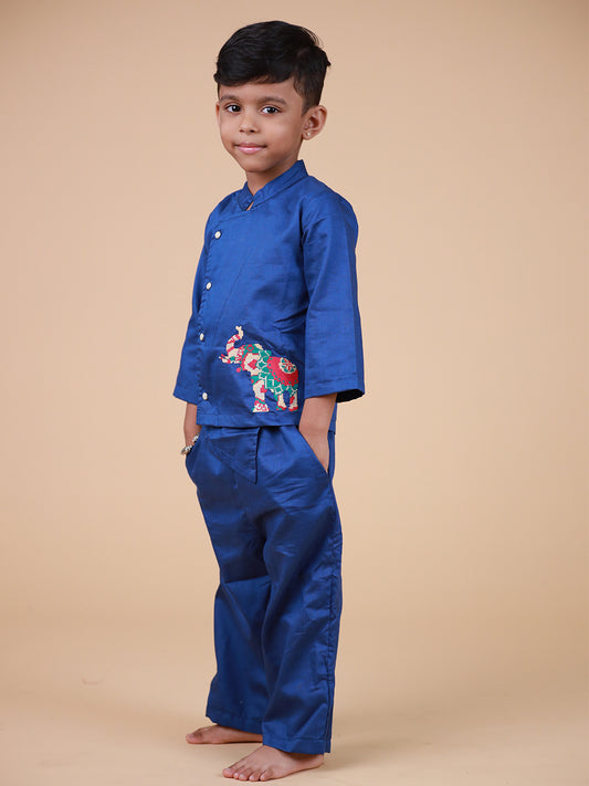 Asymentrical shirt Full Pant Set – Perfect for Parties