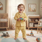 Dreamy Cubs - Yellow & Green Crinkle Comfort Muslin Nightsuit Set | Pack of 2 | Unisex