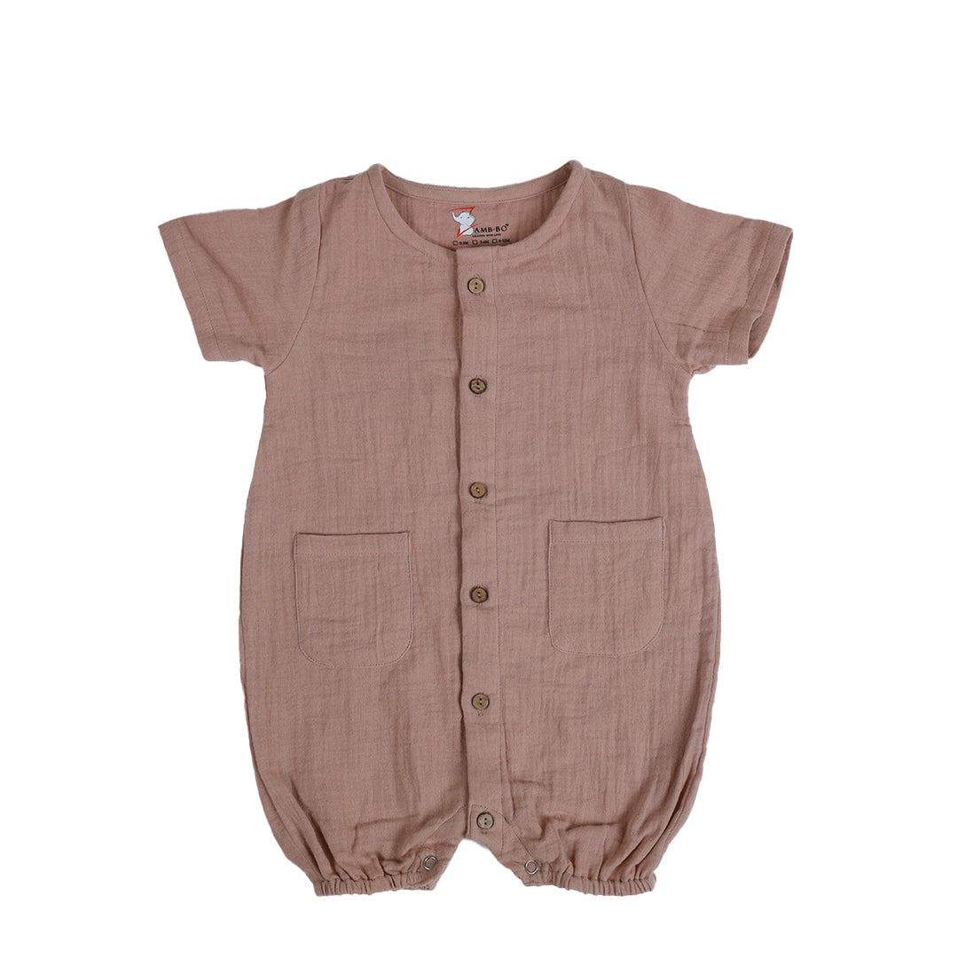100% Crinkled Cotton Muslin Rompers | Onesies | Unisex