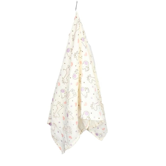 100% Crinkled Muslin Cotton Swaddle Wrap for Newborns, Sleep Blanket