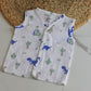 Wildlings Sleeveless Front open Jabla | Assorted Prints | 100% Muslin Cotton | Newborn Baby Wear