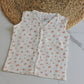 Wildlings Sleeveless Front open Jabla | Assorted Prints | 100% Muslin Cotton | Newborn Baby Wear