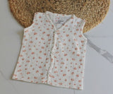 Wildlings Sleeveless Front open Jabla | Assorted Prints | 100% Muslin Cotton | Newborn Baby Wear
