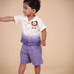 Dreamy Dyes - Violet Ombre Shirt & Shorts for unisex