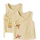 Crinckled Muslin Cotton Jabla - I'm Happy - Pack of 2