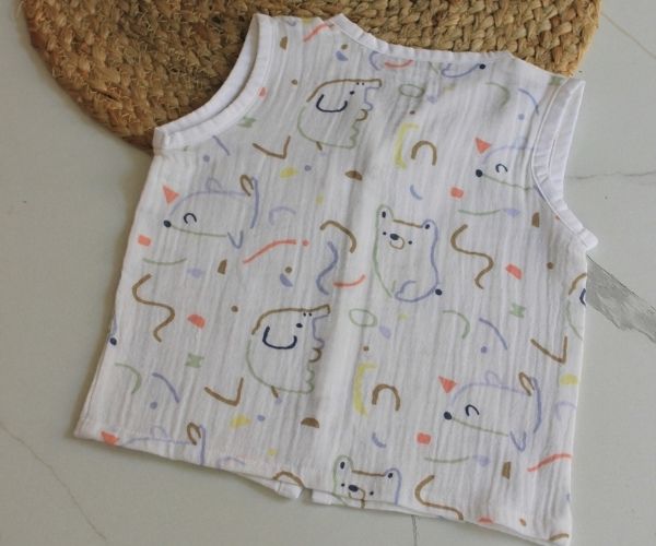 100 % Cotton Printed Jabla for Newborns & Infants