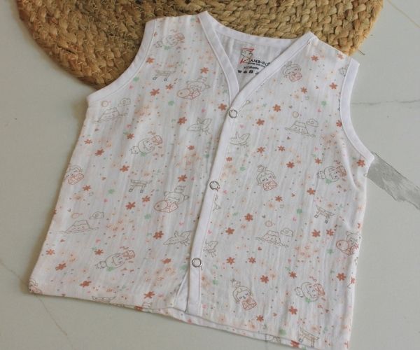 100 % Cotton Printed Jabla for Newborns & Infants