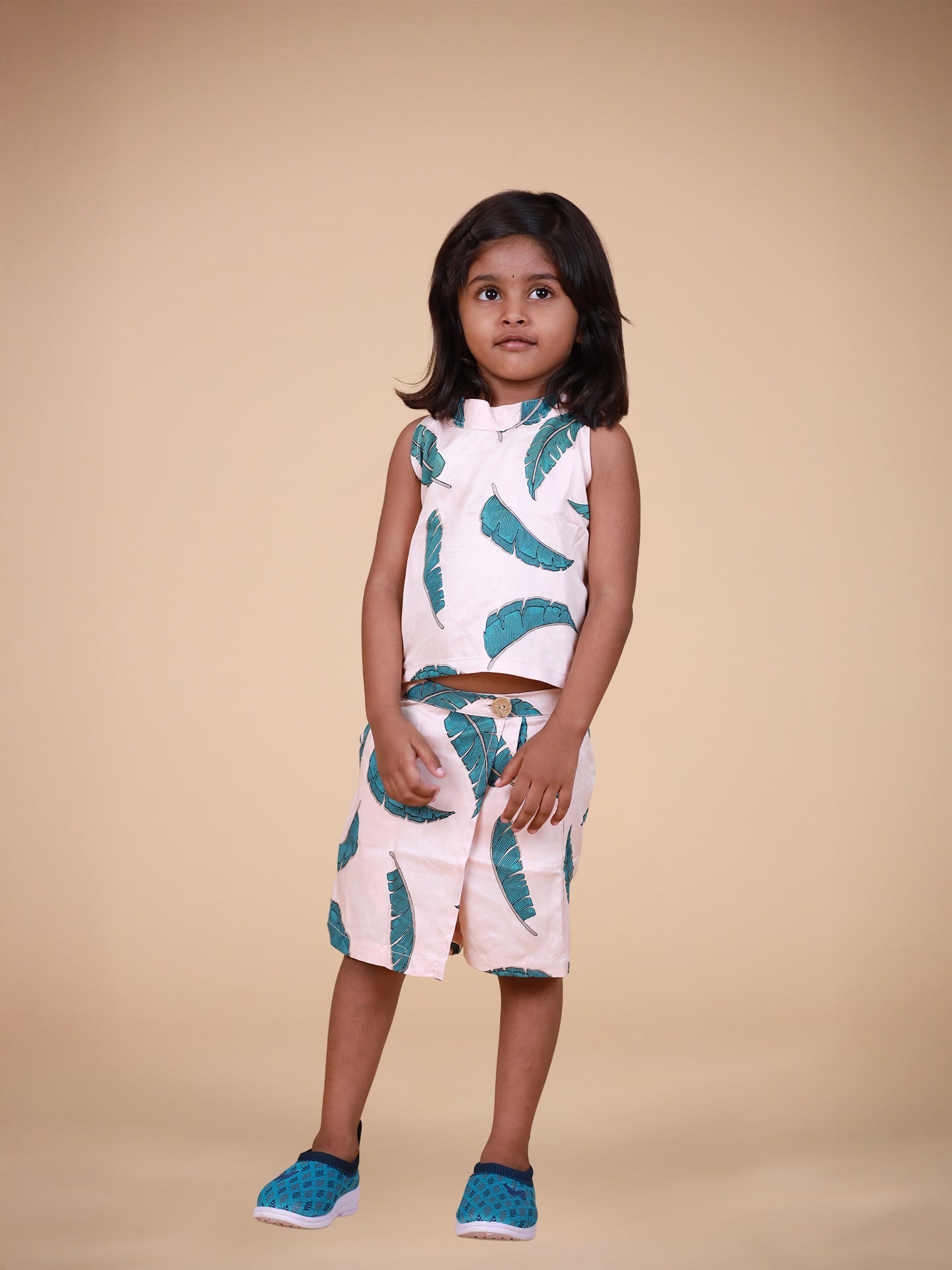 Organic Cotton Halter neck Co-ord set for Girls