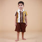 Organic Cotton Yarn dyed Shirt with Crinckled muslin Bottom shorts for boys