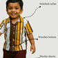 Organic Cotton Yarn dyed Shirt with Crinckled muslin Bottom shorts for boys