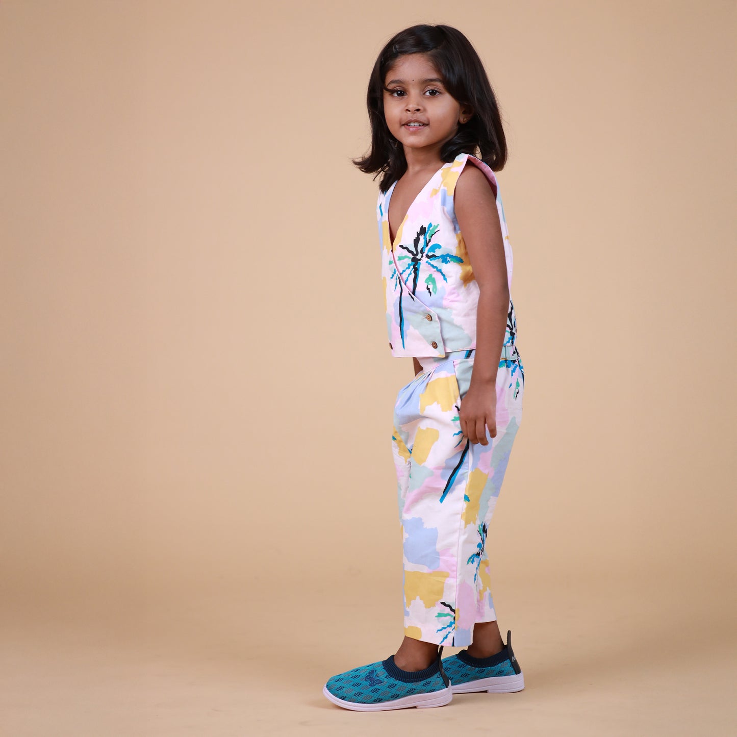 Organic Cotton Reversible top & bottom for Girls