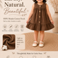 Cocoa Bloom - Crinkled Muslin A-line Sleeveless Frock