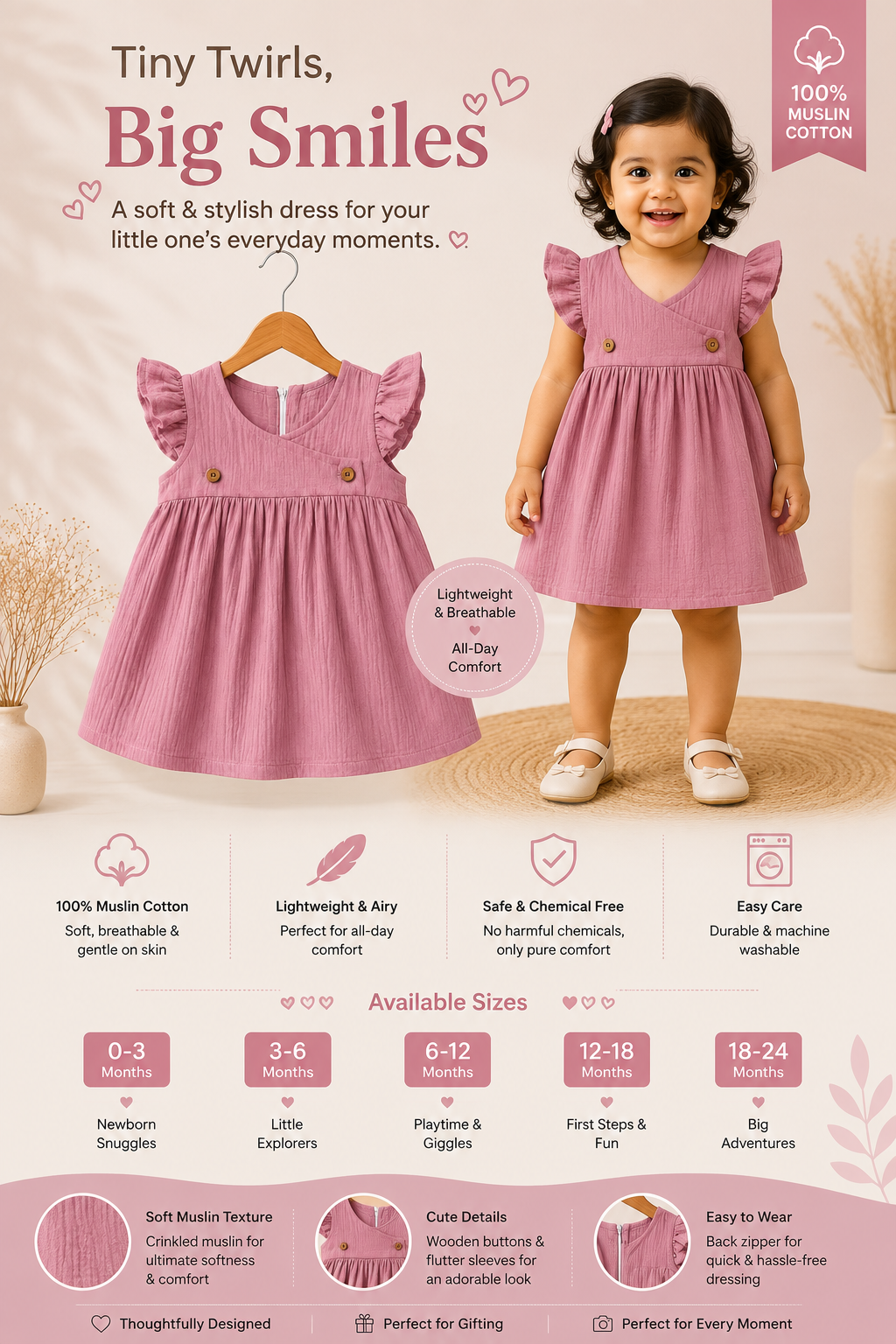 Twilight Lilac-  Kimono Frock