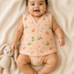 Wildlings Sleeveless Front open Jabla | Assorted Prints | 100% Muslin Cotton | Newborn Baby Wear