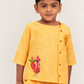 Shine Yellow with Embroidered Boys Co-ords set