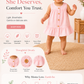 Blush Blossom Frock-Crinkled Muslin A-line Sleeveless Frock