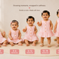 Blush Blossom Frock-Crinkled Muslin A-line Sleeveless Frock
