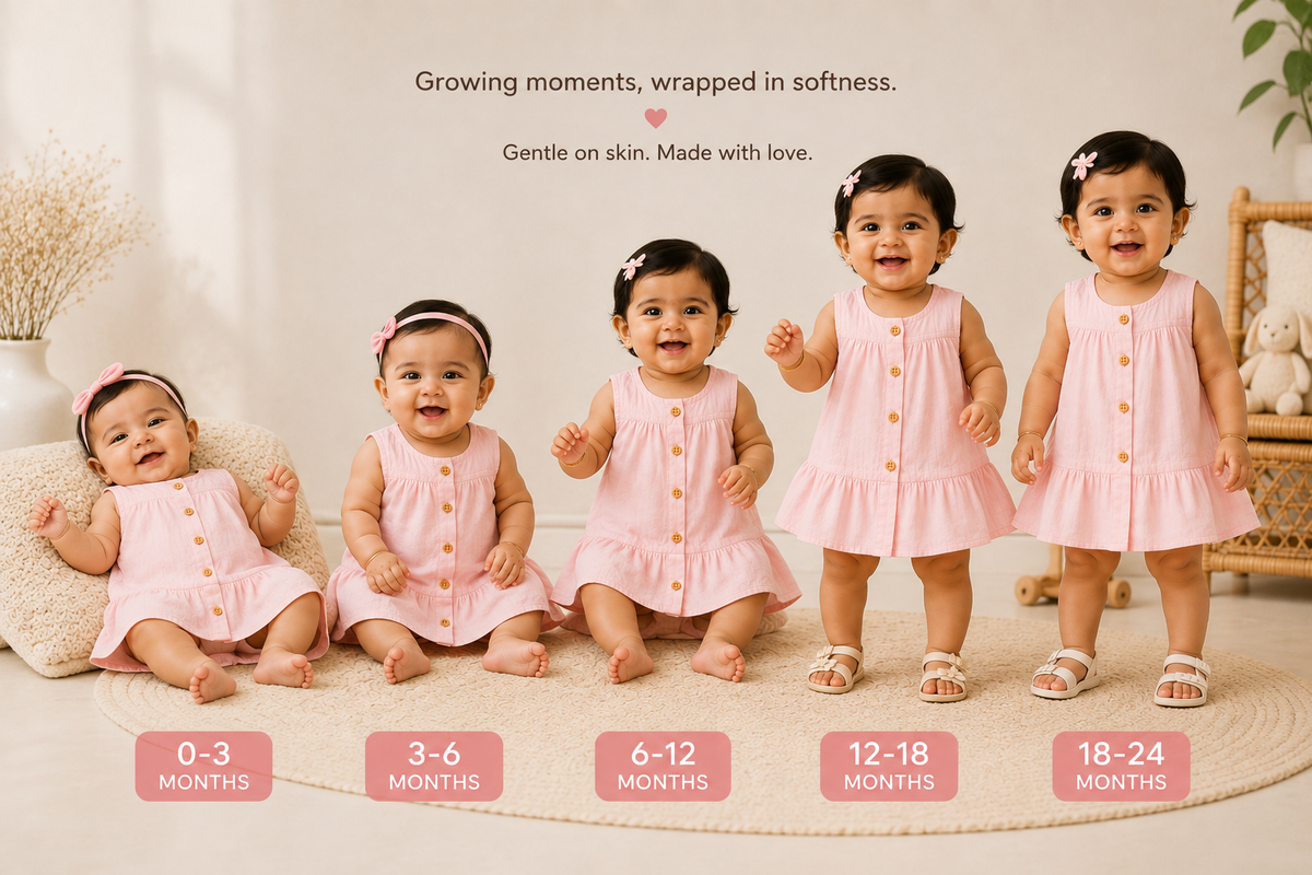 Blush Blossom Frock-Crinkled Muslin A-line Sleeveless Frock