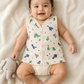 Wildlings Sleeveless Front open Jabla | Assorted Prints | 100% Muslin Cotton | Newborn Baby Wear