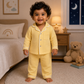 Dreamy Cubs - Yellow & Green Crinkle Comfort Muslin Nightsuit Set | Pack of 2 | Unisex