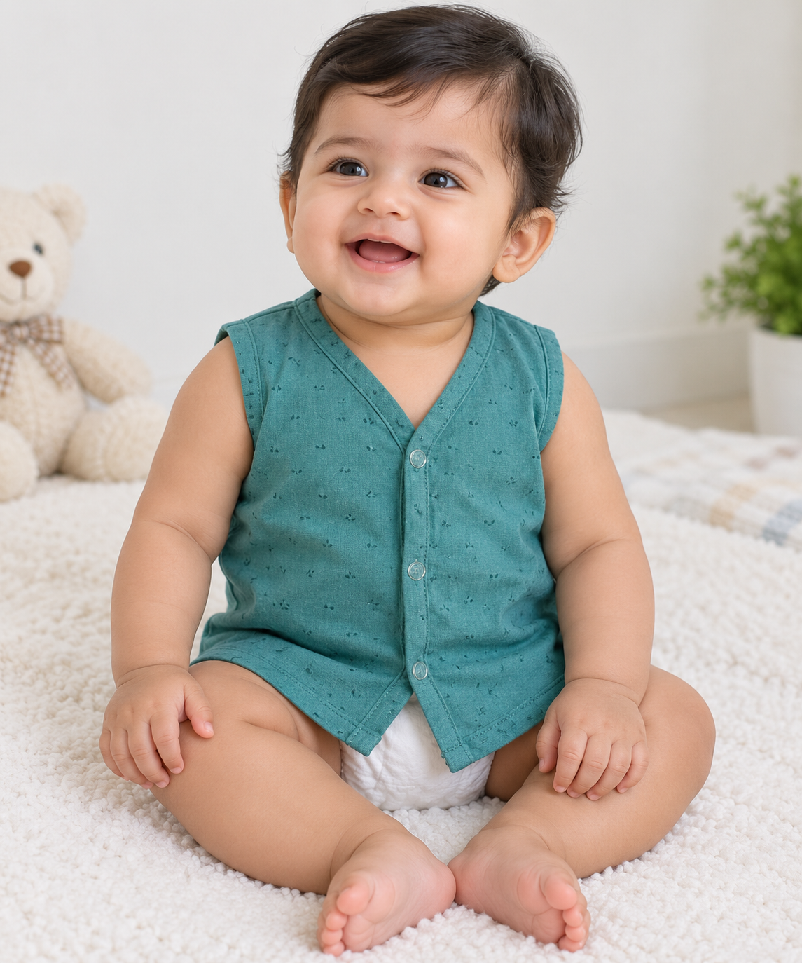 Playful Parade Full Sleeve Front open Jabla | 100% Cotton | Newborn Baby Wear