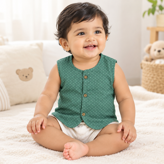 100 % Cotton Printed Jabla for Newborns & Infants