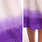 Violet Ombre Frock with Vest Embroidery