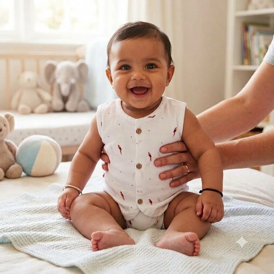 100 % Cotton Printed Jabla for Newborns & Infants