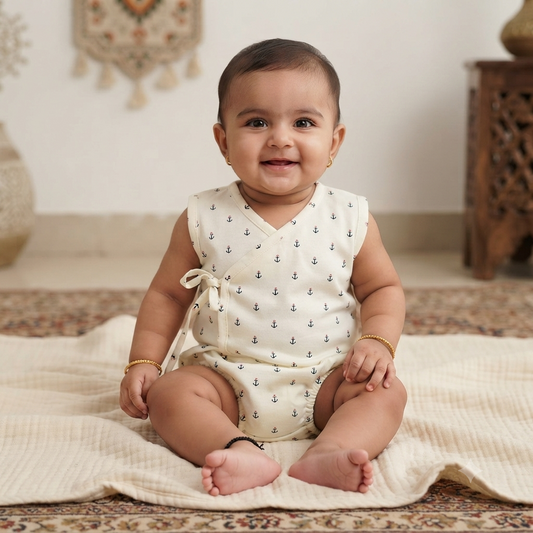 100 % Cotton Printed Jabla for Newborns & Infants