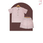 100% Organic Pink Striped Cotton Coord Sets for Toddlers