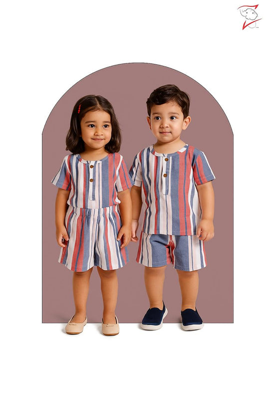 100% Organic Cotton printed Coord Sets for Toddler