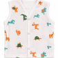 Wildlings Sleeveless Front open Jabla | Pack of 4 | Assorted Prints | 100% Muslin Cotton | Newborn Baby Wear