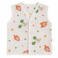 Wildlings Sleeveless Front open Jabla | Pack of 4 | Assorted Prints | 100% Muslin Cotton | Newborn Baby Wear