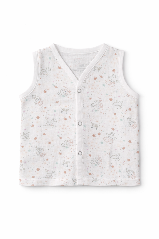 Printed & Plain Muslin Jhabla