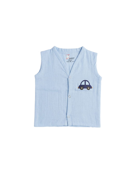 Solid with chest Printed Jhabla