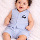 Sweetheart front open with chest Printed Jhabla